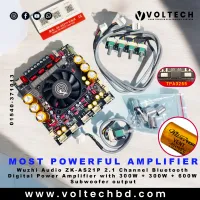 Wuzhi Audio ZK-AS21P 300W + 300W + 600W (Sub) 2.1 Channel Bluetooth Digital Power Amplifier Board | Voltech Electronics